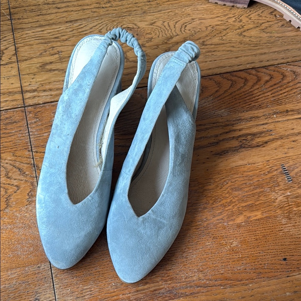 Caslon Blue Suede Heels